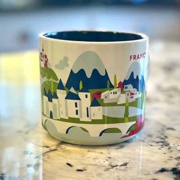 NIB Starbucks YAH series FRANCE Scenic Ceramic Mug collectible - Picture 2 of 7